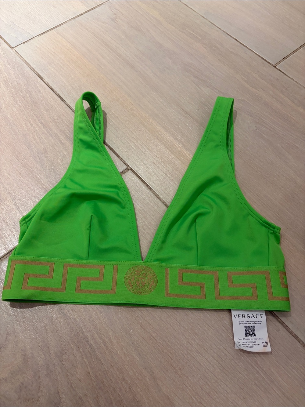 Versace Greca Swimwear Bikini top